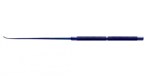 Микродиссектор изогнутый, титан, кончик 2.2 мм, общ. длина 195 мм